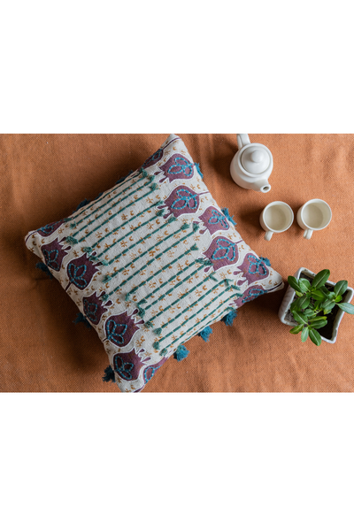 INDI FOLK BLOCK PRINT CUSHION