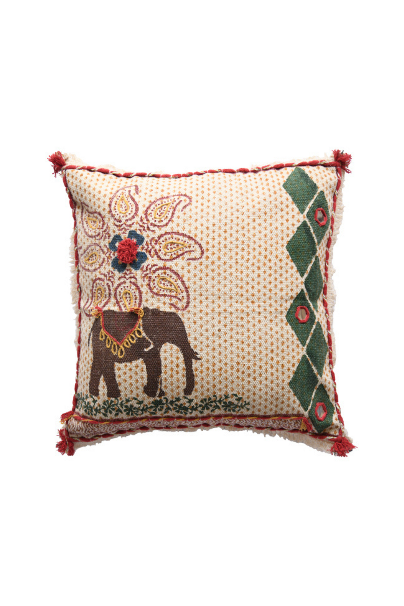 INDI FOLK BLOCK PRINT CUSHION